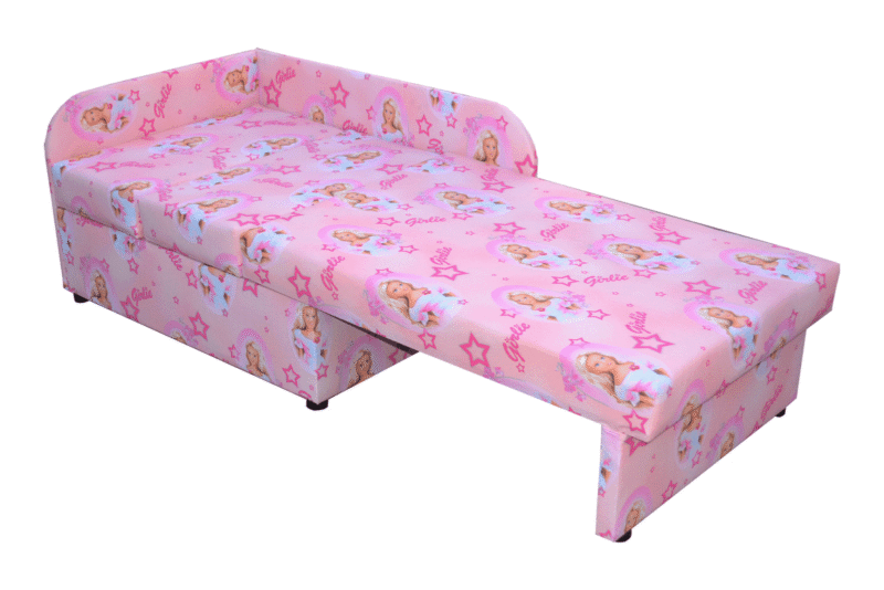 Sofa dziecięca Kubuś różowy w lalki dla dziewczynki - obrazek 2