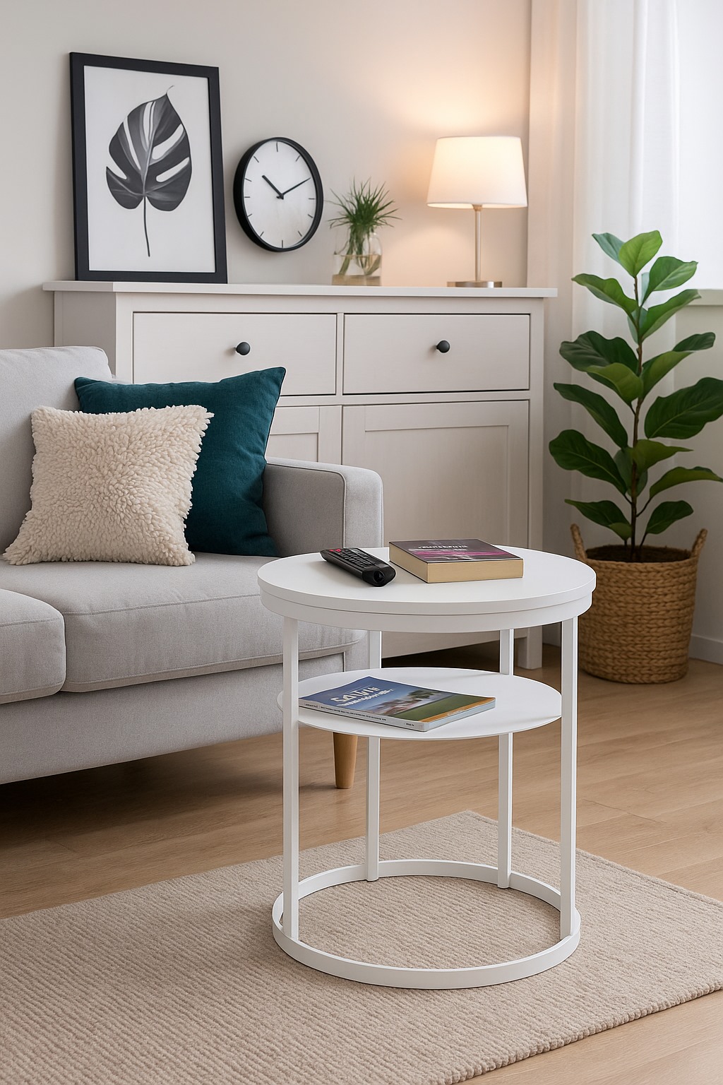 STOLIK KAWOWY LOFT 550×550 wysoki