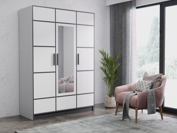 Szafa ROJ 3D 157cm w trzech wzorach
