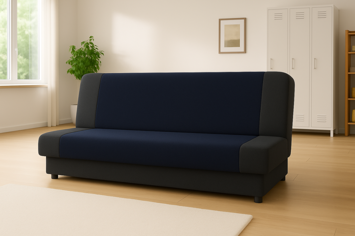 Wersalka Vika dostępna od ręki w kolorze granatowym i ciemnoszarym