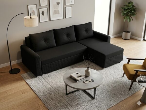 leon sawana 14 + czarna ekoskóra pikowana